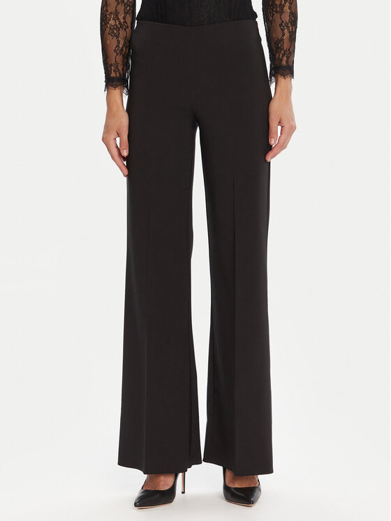 Rinascimento Spodnie palazzo CFC0125425003 Czarny Wide Leg