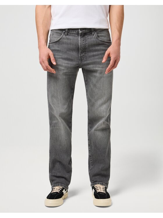 Wrangler Jeansy Frontier Szary Straight Leg