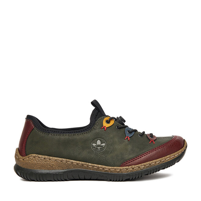 Półbuty Rieker N3271-54 Zielony