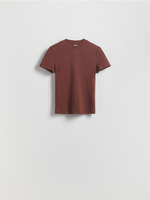 Reserved - T-shirt regular - brązowy