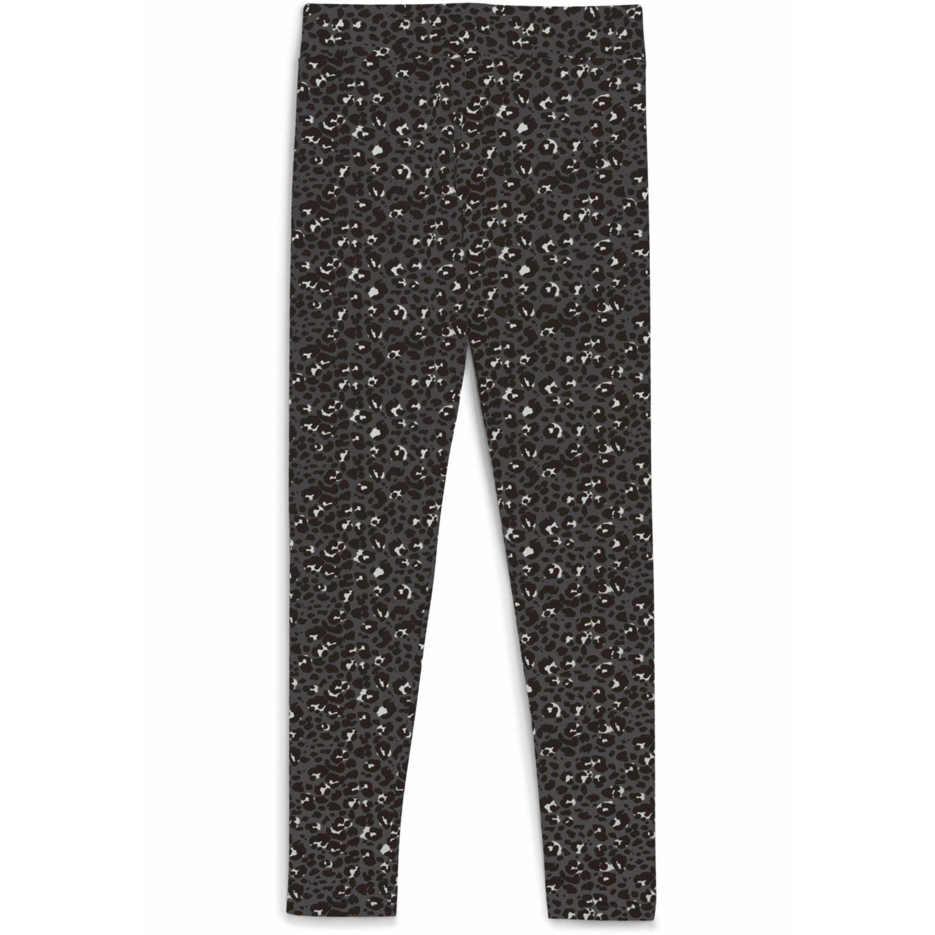 Młodzieżowe legginsy Essentials ze zwierzęcym wzorem PUMA Black