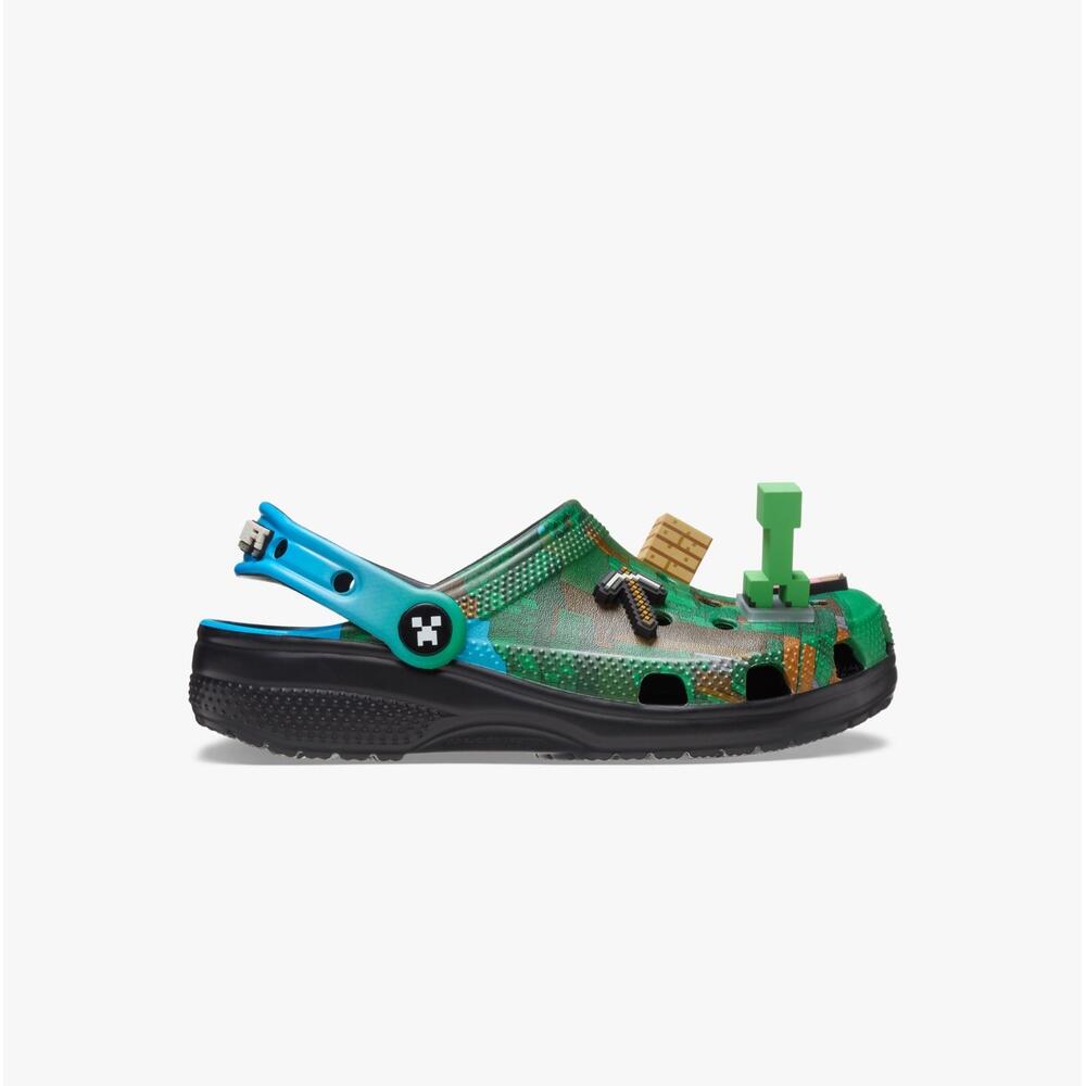 Klapki sandały chodaki męskie Crocs Class Minecraft LED