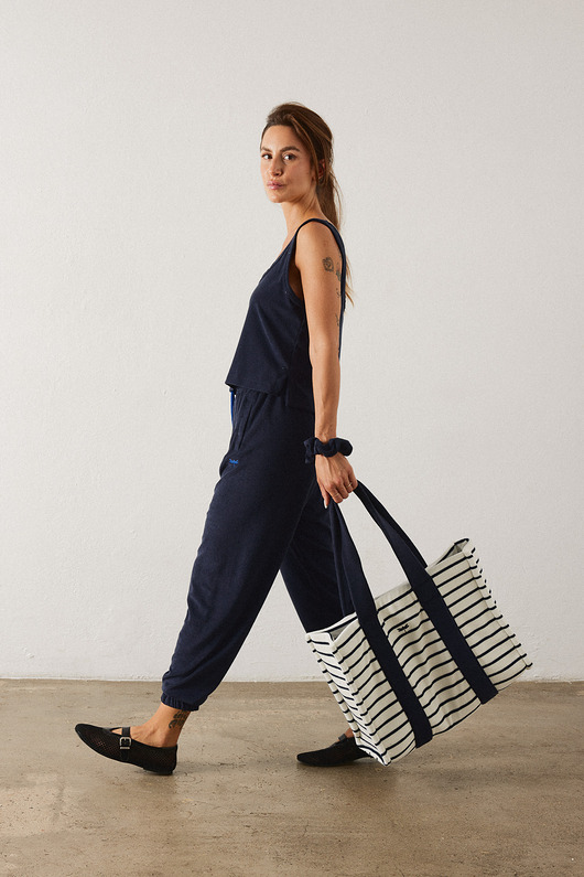 Torba MARY stripes navy