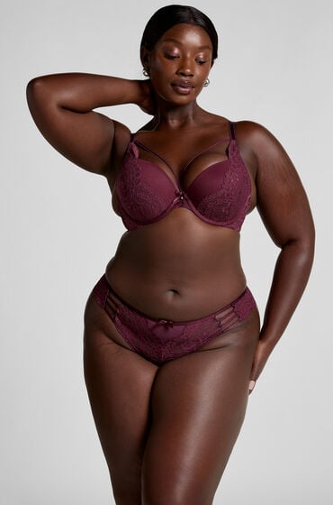 Hunkemöller Biustonosz usztywniany push-up z fiszbinami Isadora Czerwony