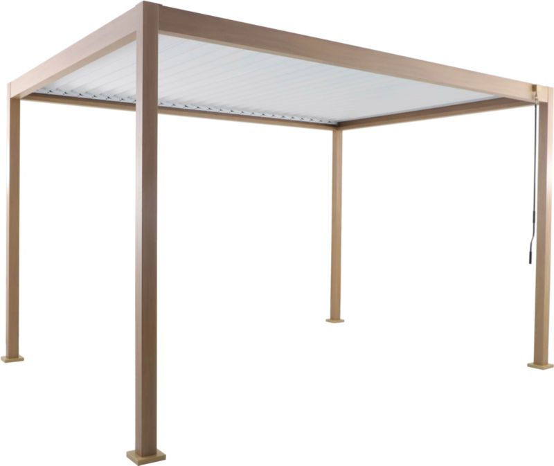 Opinie o Pawilon ogrodowy  Grain 3 x 4 m aluminiowy struktura drewna