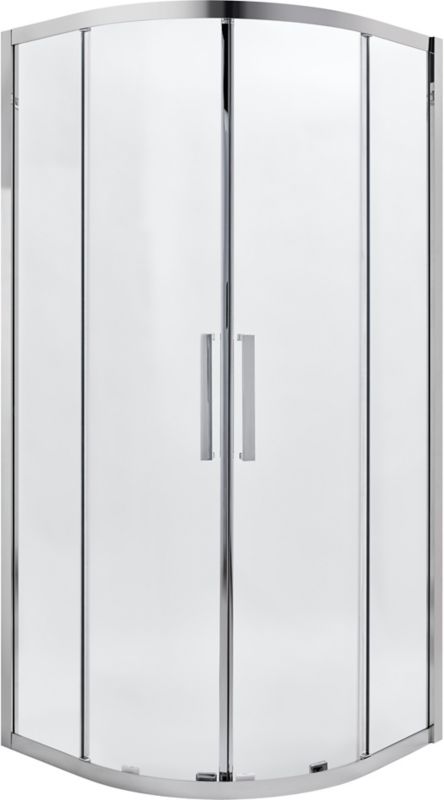 Kabina prysznicowa półokrągła Zilia 90 x 90 x 200 cm inox/transparentna