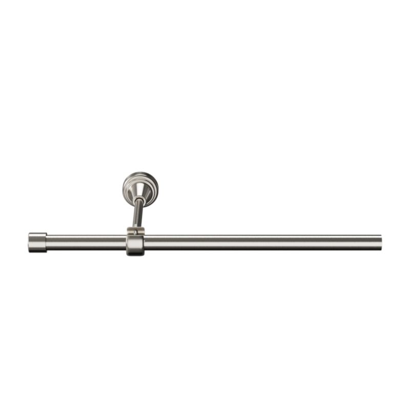 Karnisz pojedynczy Goodhome Athens 16 mm 160 cm zaślepka srebrny