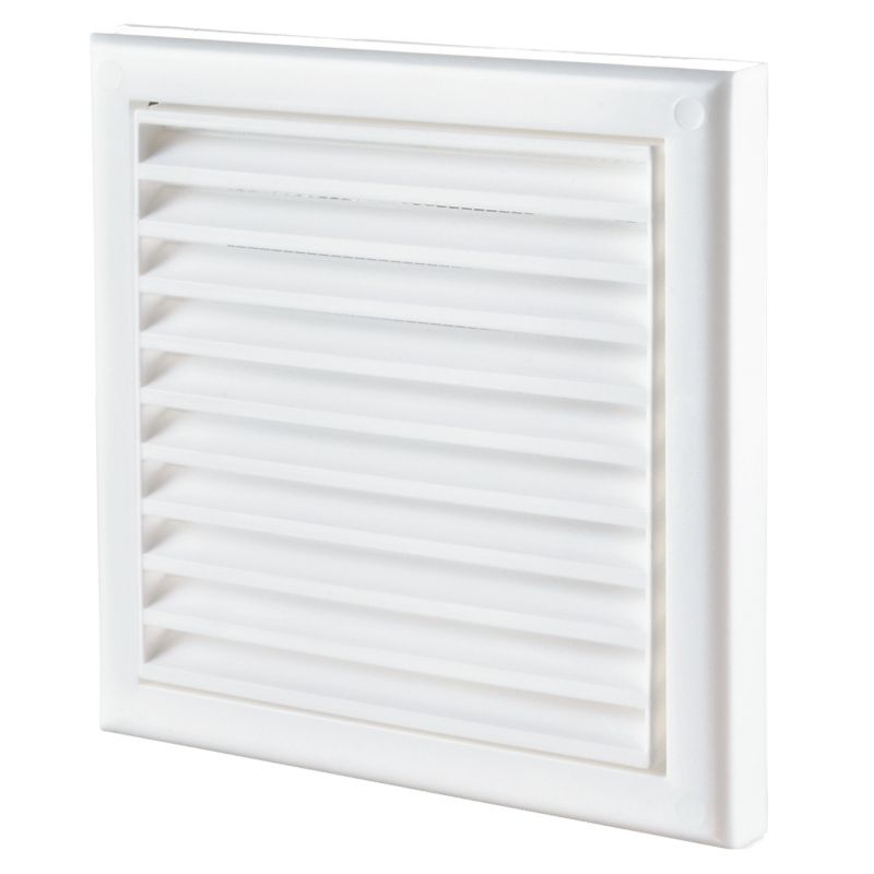 Vents Kratka wentylacyjna żaluzjowa 154 x 154 mm biała