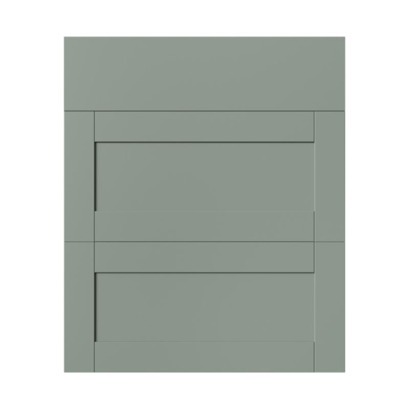 Front kuchenny do szafki z 3 szufladami Ashmead 60 cm zielony