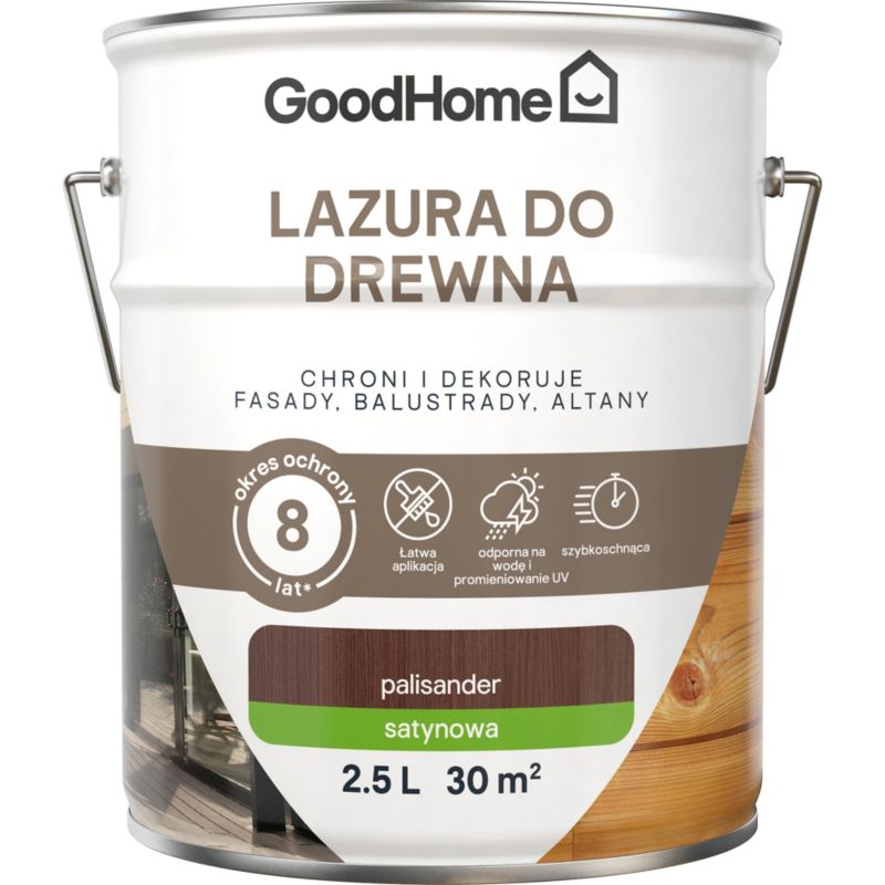 GoodHome Lazura 8 lat palisander 2,5 l