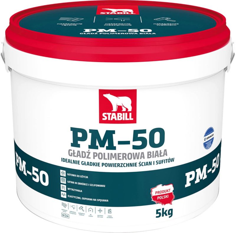 Stabill Gładź polimerowa PM-50 biała 5 kg
