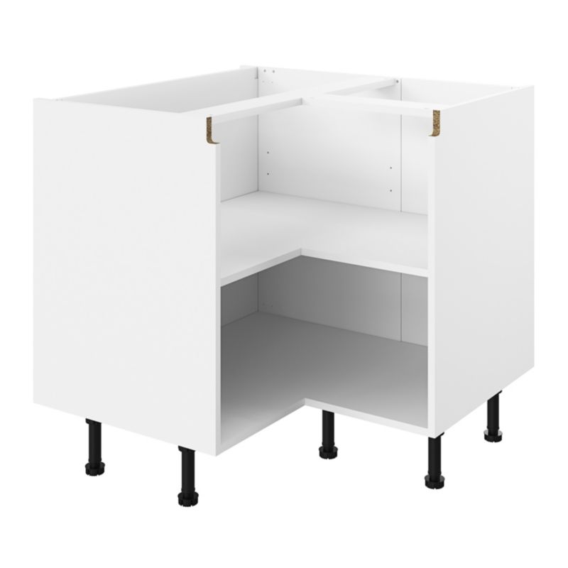 Korpus szafki kuchennej narożnej GoodHome Innovo 93 cm biały