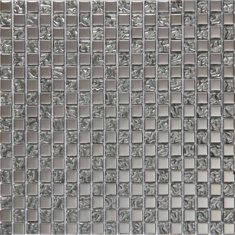 GoodHome Mozaika Alique 30 x 30 cm silver