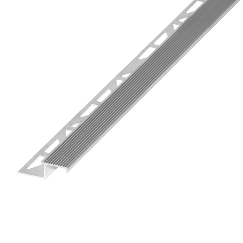 Diall Profil krawędziowy kwadratowy 12 mm srebrny mat 2,5 m
