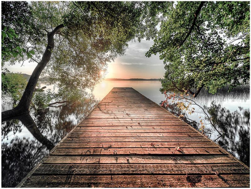 Obraz Canvas Lake Bride 85 x 113 cm