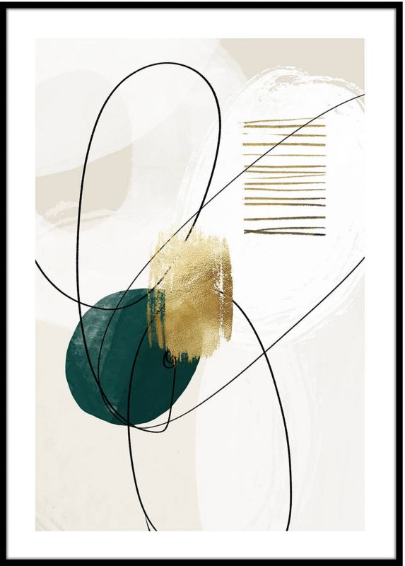 Obraz Artbox Green Shape 50 x 70 cm 110