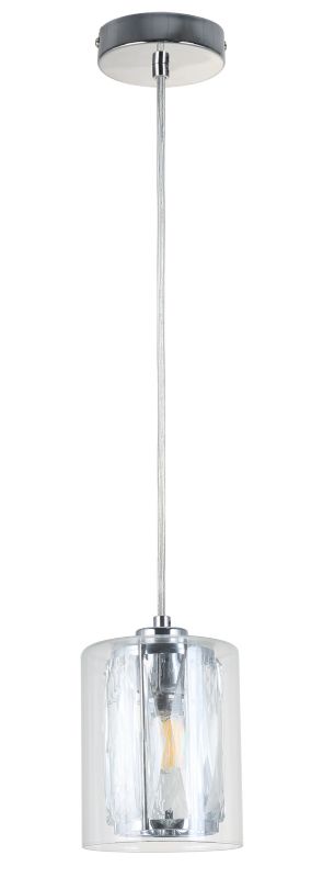 Lampa wisząca Tesh 1 x E14 chrom