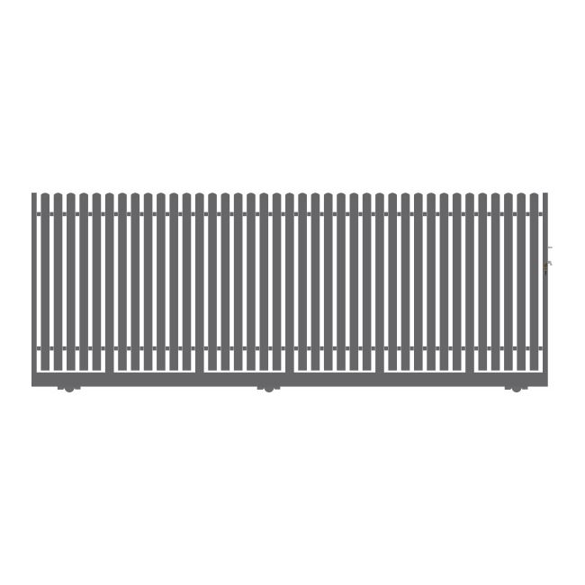 Polbram Brama przesuwna Daria 2 bez przeciwwagi 400 x 150 cm lewa