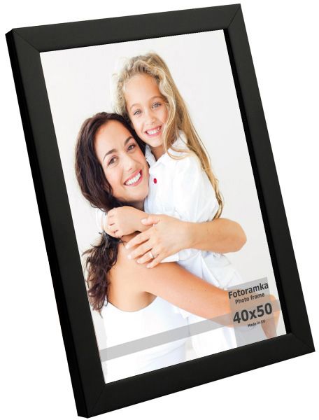 Ramka na zdjęcia 40 x 50 cm czarny lakier