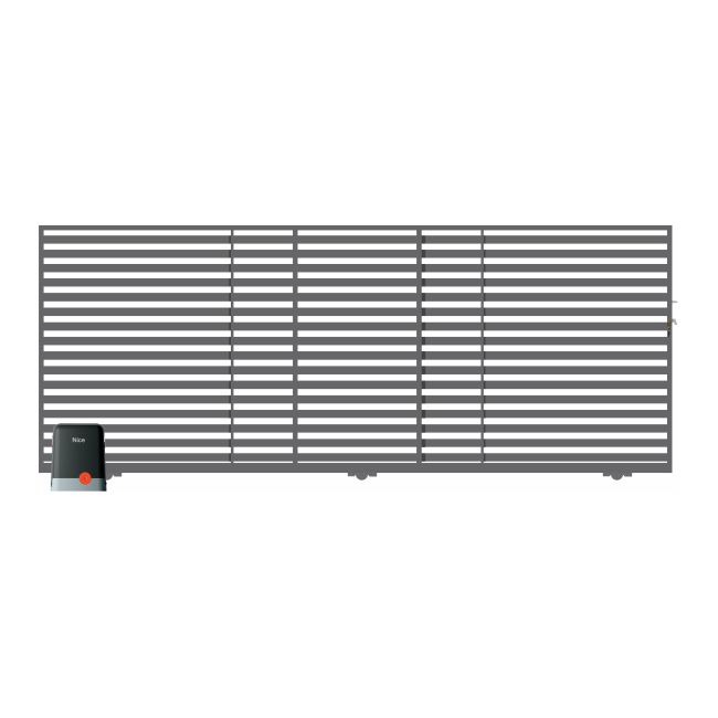 Brava Brama przesuwna bez przeciwwagi z automatem 400 x 150 cm lewa