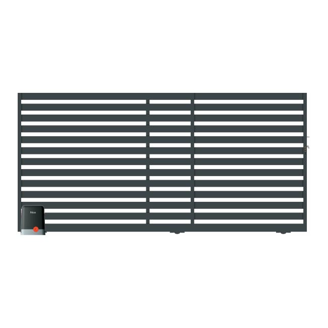 Polbram Brama przesuwna segmentowa z automatem Lara lewa