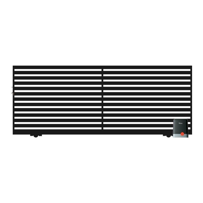 Polbram Brama przesuwna bez przeciwwagi Lara 2 z automatem prawa