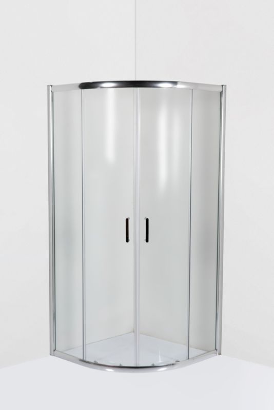 Hede Kabina prysznicowa półokrągła 90 cm chrom/transparentna