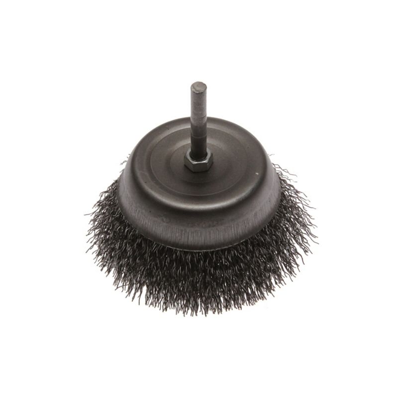 Most Szczotka doczołowa z trzpieniem stal 6 mm śr. 80 mm
