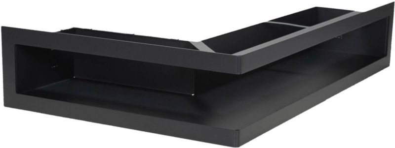 V-open Kratka kominkowa narożna lewa 500 x 300 x 100 mm grafitowa