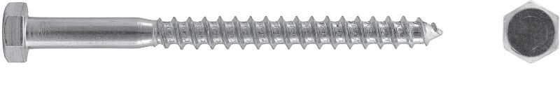 Azmet Wkręty do drewna 8 x 80 mm łeb sześciokątny kg