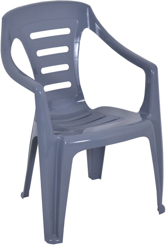 Onyks Fotel ogrodowy plastikowy szary