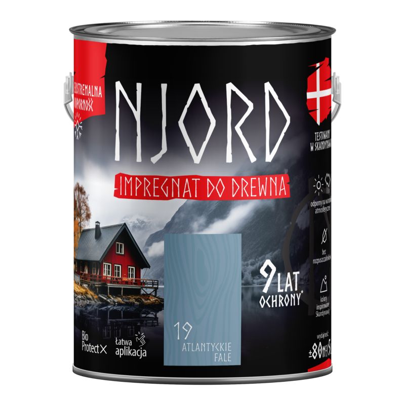 Njord Impregnat do drewna atlantyckie fale 5 l