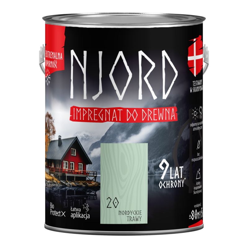 Njord Impregnat do drewna nordyckie trawy 5 l