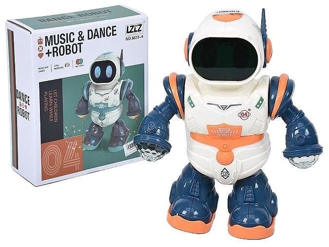 Robot na baterie tańczący światło muzyka - zabawka