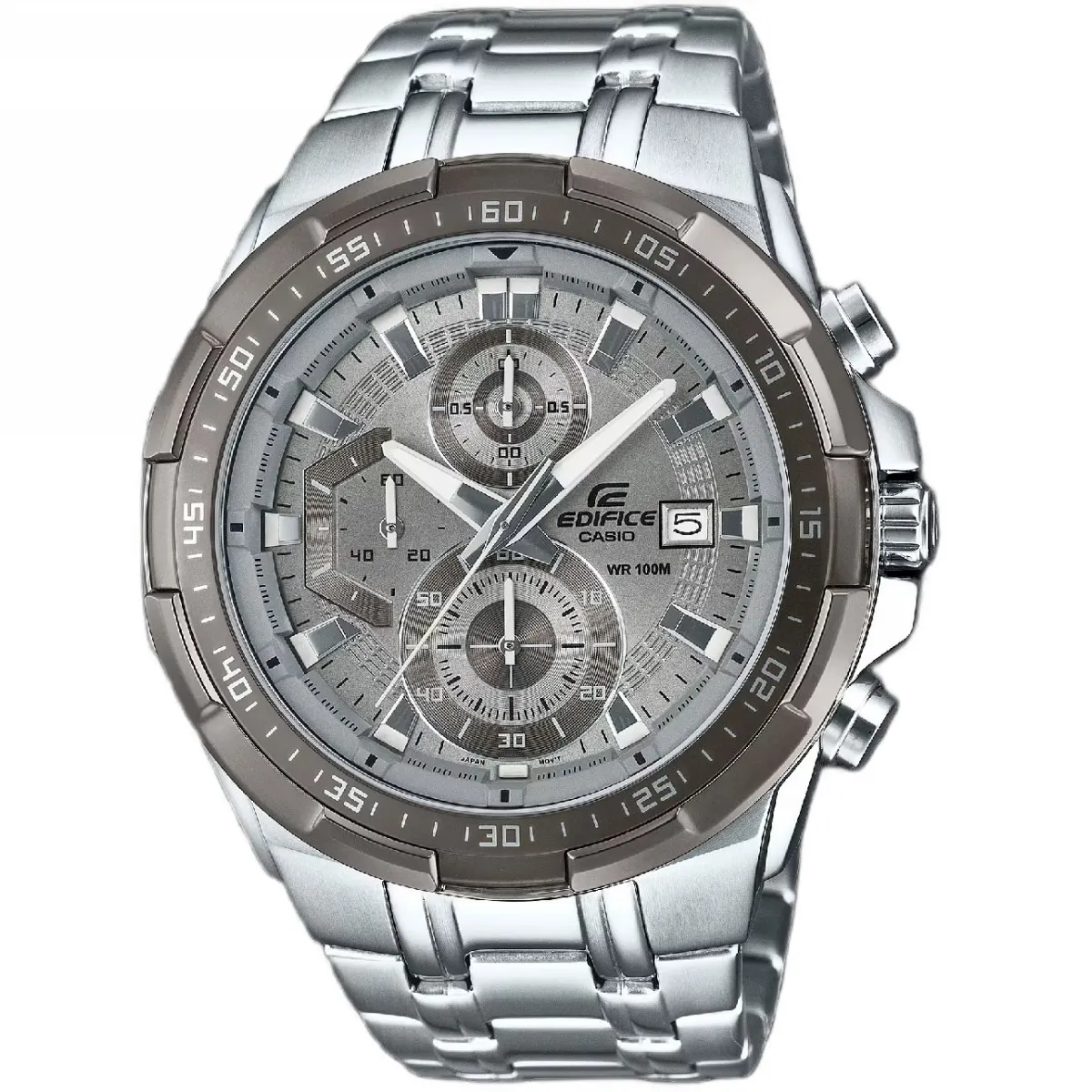Zegarek Casio Męski Edifice z bransoletą i szarą tarczą EFR-539DE-8AVUEF