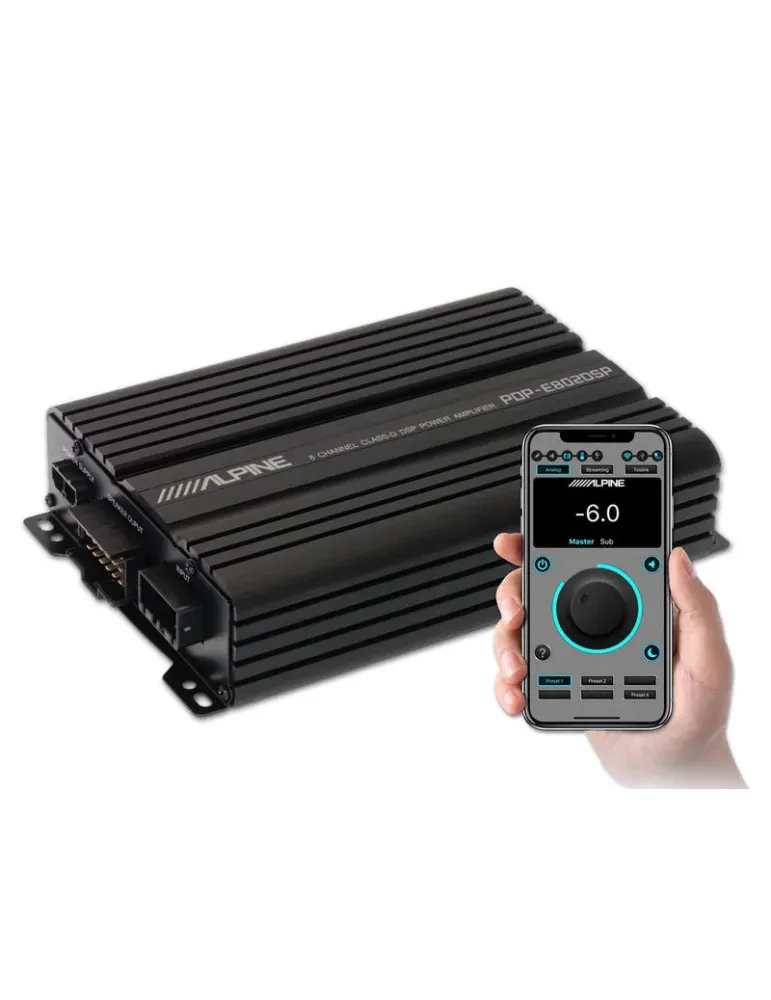 ALPINE PDP-E802DSP Zaawansowany procesor dźwięku ze wzmacniaczem