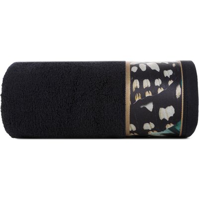 Ręcznik Eva (15) Czarny 70 x 140 cm