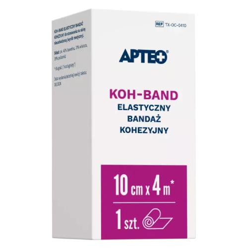 Apteo Koh-Band Elastyczny bandaż kohezyjny 10 cm x 4 m, 1 szt. >> 0zł za wysyłkę przy zakupach od 59 zł 