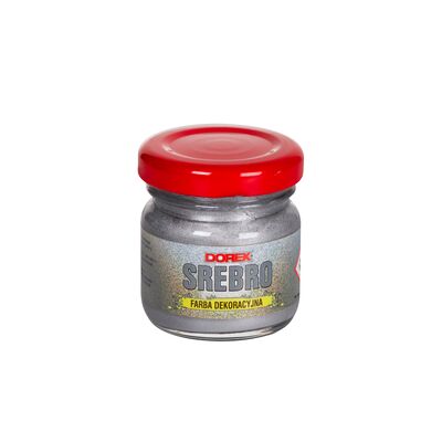 Farba dekoracyjna srebro 25 ml Dorex