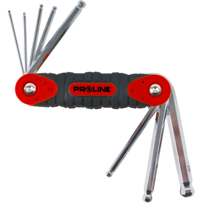 PROLINE Klucze imbusowe z kulką ze skuwką 1,5-8,0 mm 8 sztuk