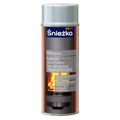 Śnieżka Lakier Odporny Na Wysoką Temperaturę 400 ml srebrny