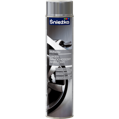 Śnieżka Multispray Lakier Do Samochodów Akrylowy 600 ml srebrny