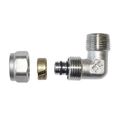 kolanko 90° z gwintem zewnętrznym 3/4