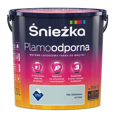 Śnieżka Farba lateksowa Plamoodporna efektowna P42 2,5 l