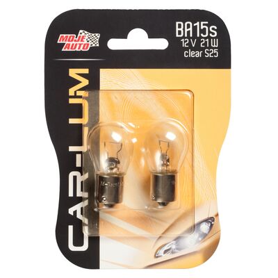 Żarówka BAI5S 12 V 21 W S25 CLEAR - 2 sztuki