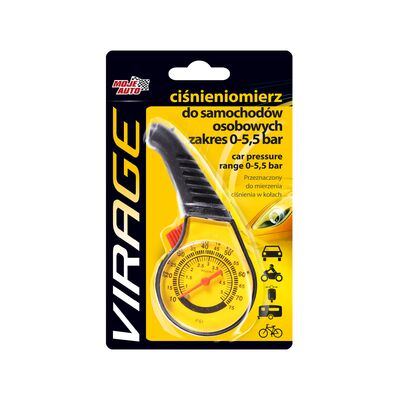 Ciśnieniomierz do samochodów osobowych zakres 0 - 5,5 bar MojeAuto VIRAGE