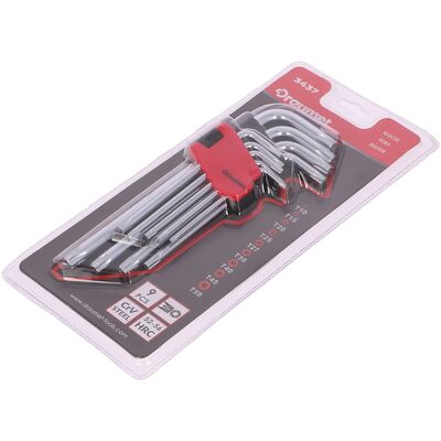 DRAUMET Klucze imbusowe TORX długie 9 sztuk