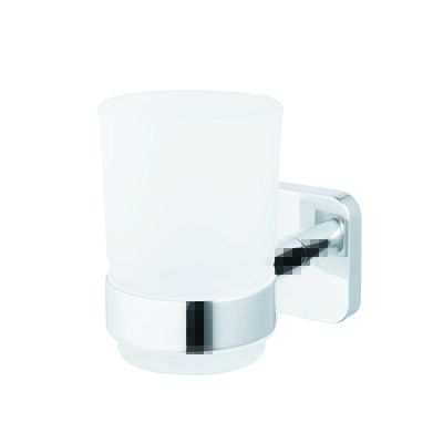 Szklanka z podstawką Forte 2-Way Fix chrom