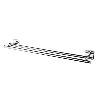 Wieszak kąpielowy podwójny 60 cm Forte 2-Way Fix chrom