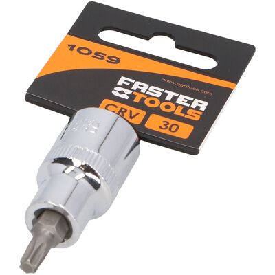 FASTER TOOLS Nasadka TORX z trzpieniem 1/2” T30